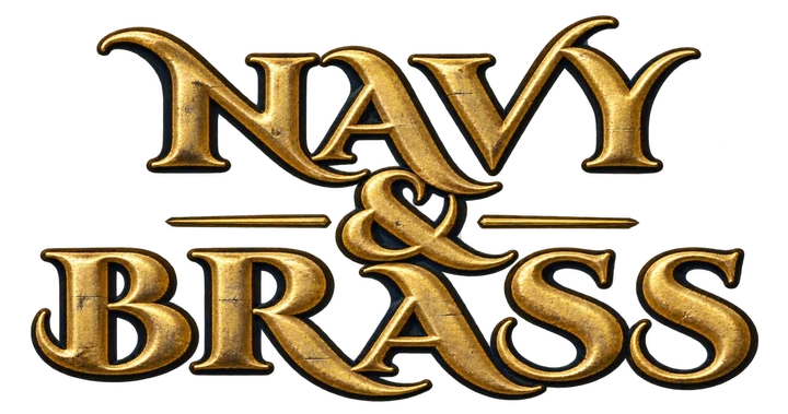 Navy & Brass